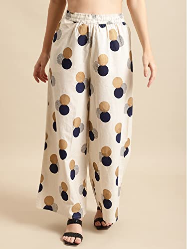 Image of Pistaa's Women's Regular Fit High Rise Palazzo