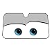 Cartoon Eyes Front Auto Car Windshield Sun Shade Sun Visor - Gray Eyes