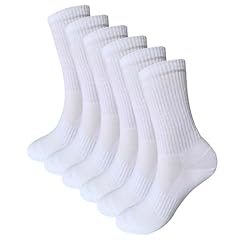 B: Women Crew-6 Pairs White