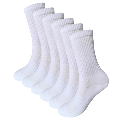 Image of Womens Anti Odor Seamless Breathable Moisture Wicking Cotton Ankle /Crew Running Hiking Dress Socks,Size 6-10