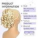 QINGHUACI Ponytail Extension 10inch Curly Ponytail Extension Drawstring Ponytail for Women 80g Golden Blonde Short Ponytail Extension Synthetic Hairpiece for Daily Party #18h613