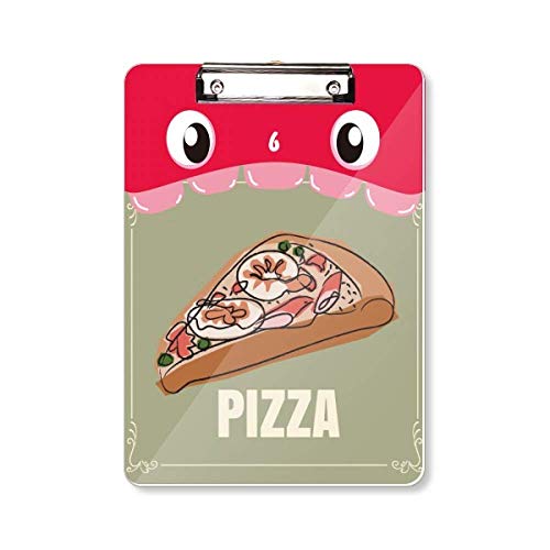 Porte-bloc Pizza Italia A4 rigide équipé d'un support aliments marins