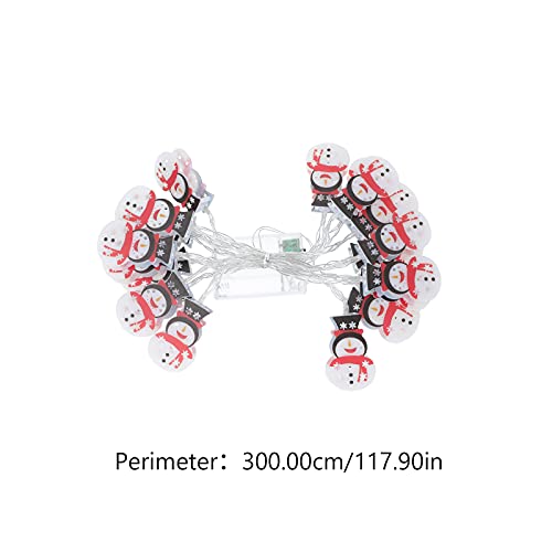 1 PC Snowman LED Lâmpada Decorativa Atmosfera Decorativa Snowman Light Cadeia