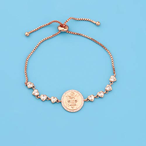 LQRI Army Gift Charm Bracelet Military Jewelry Military Deployment Gift2