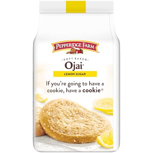Pepperidge Farm Soft Baked Ojai Lemon Sugar Cookies, 8.6 Oz Bag (8 Cookies)