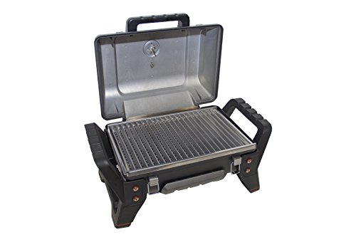 Char-Broil Grill2Go X200 Portable TRU-Infrared Liquid Propane Gas Grill + Char-Broil 4-Foot Hose and Adapter, Black