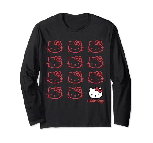 ハローキティ　USデザイン　カオ 長袖Tシャツ