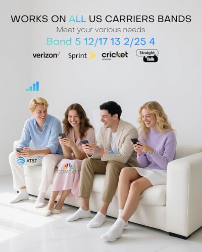 Image of Cell Phone Booster for Home Office Multi-Room, Cell Phone Signal Booster for All U.S Carriers, 4500 sq ft, Verizon Cell Signal Booster 5G for AT&T, T-Mobile 72dB Gain Antennas 2026 Upgrade 5S Ultra