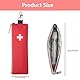 GENCAM EpiPen Tragetasche, 2er Pack Notfalltasche mit Karabiner, Medizintasche für EpiPens, Asthma Inhalator, Auvi-Q, Augentropfen, Anti-Histamin, Allergiemedikamente
