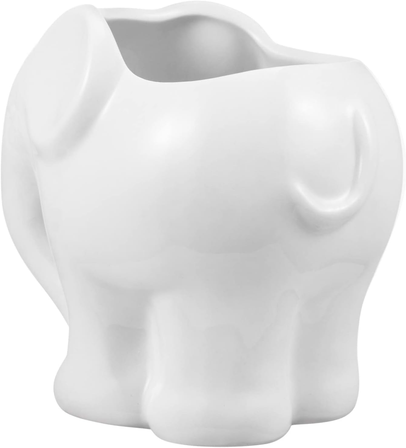 Elephant Ceramic Pot White Ceramic Vase Vases for Flowers White Planter Plant Window Box Pot Table Decoration Succulent Containers Creative