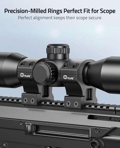 Cvlife 1 Inch Scope Rings - High Profile Precision Rifle Scope Mount For 20Mm Picatinny Rails thumb #6