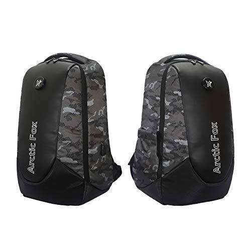 Image of Arctic Fox Alarm Zipper System | Anti-Theft Backpack with USB Charging Port | 15.5 Inch Laptop Bag (Camo Black)