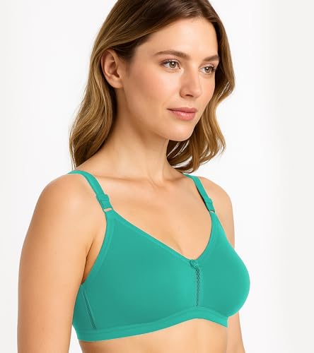 Image of SONA M1020 Non-Padded Non-Wired Molded Medium Coverage T-Shirt Bra with Adjustable Straps