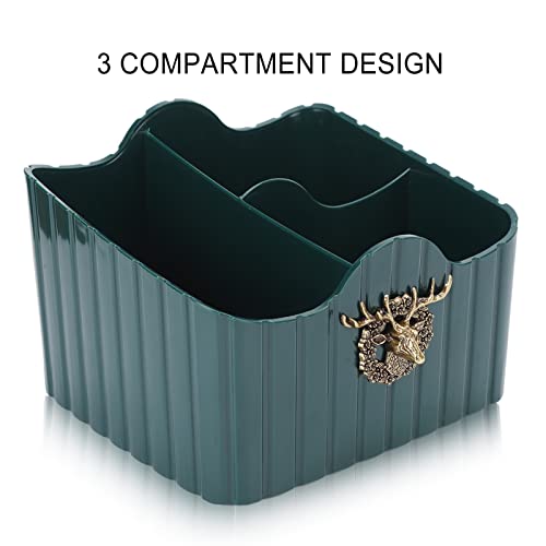 Boîte de rangement maquillage 3 compartiments pour coiffeuse chic - 5
