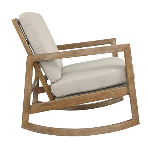 Signature Design By Ashley Novelda Coastal Upholstered Accent Chair, Beige #TOP6