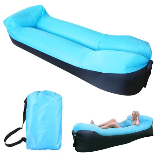 Luftsofa Outdoor Faltbar - Aufblasbares Sofa Für Camping & Strand | Ultraleicht & Wasserdicht | Bis 400 Kg Belastbar