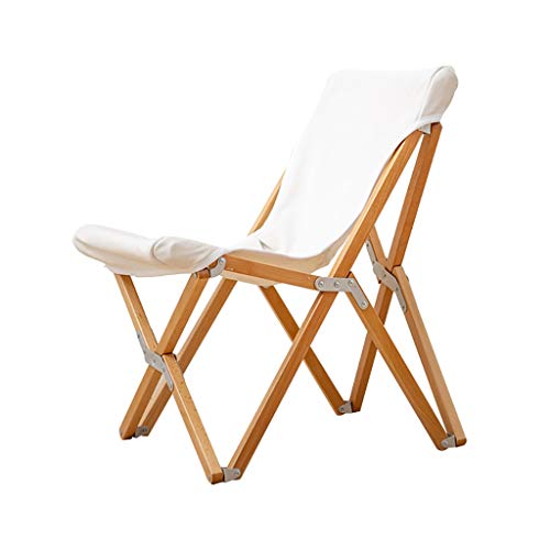 Silla de Camping Plegable de Madera Maciza, portátil, para Playa, cómoda, para Exteriores, para Ocio, con Forma de Mariposa, Taburete, sillas Plegables para Camping y Actividades al Aire Libre.