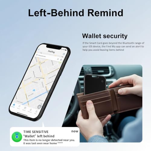 Image of 2 Pack Wallet Tracker Card[Apple MFi Certified] Work with Find My(iOS Only)