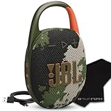 JBL Clip 5 Tragbarer Bluetooth-Lautsprecher, IP67 wasserdicht und staubdicht, langlebiger Akku – Squad – Boom h's umfassende ultimative Performance-Stofflösung für Ihr Sounderlebnis unterwegs