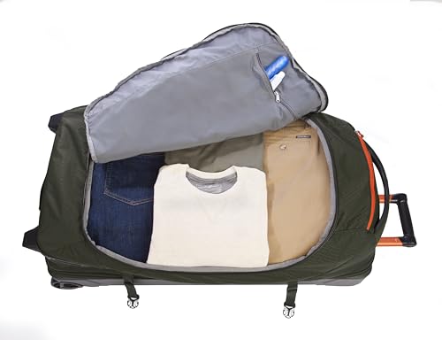 Eddie Bauer Expedition Duffel Bag 2.0-Made from Rugged Polycarbonate and Nylon, Dark Thyme, 34L - Image 5