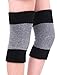 Produktbild Cysocool 1 Paare Dicke Baumwolle Kniewärmer Winter Warme Knieschoner Therapie Arthritis Kaltes Knie Schmerzlinderung Kniebandage Thermische Knieschützer Ärmel Knieprotektor für Fahrrad Motorrad