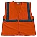 Petra Roc OV2-CB0-S/M ANSI Class 2 Zipper Closure Safety Vest with 1 Chest Pocket, Small/Medium, Orange Solid