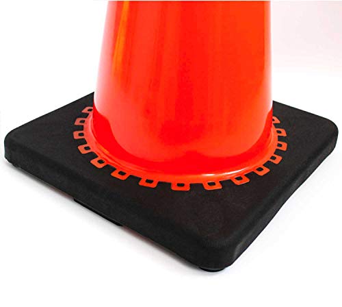 (1 Pallet) Rk 28" Orange Safety Traffic Pvc Cones, Black Base With One Reflective Collar (306 Cones) #TOP5