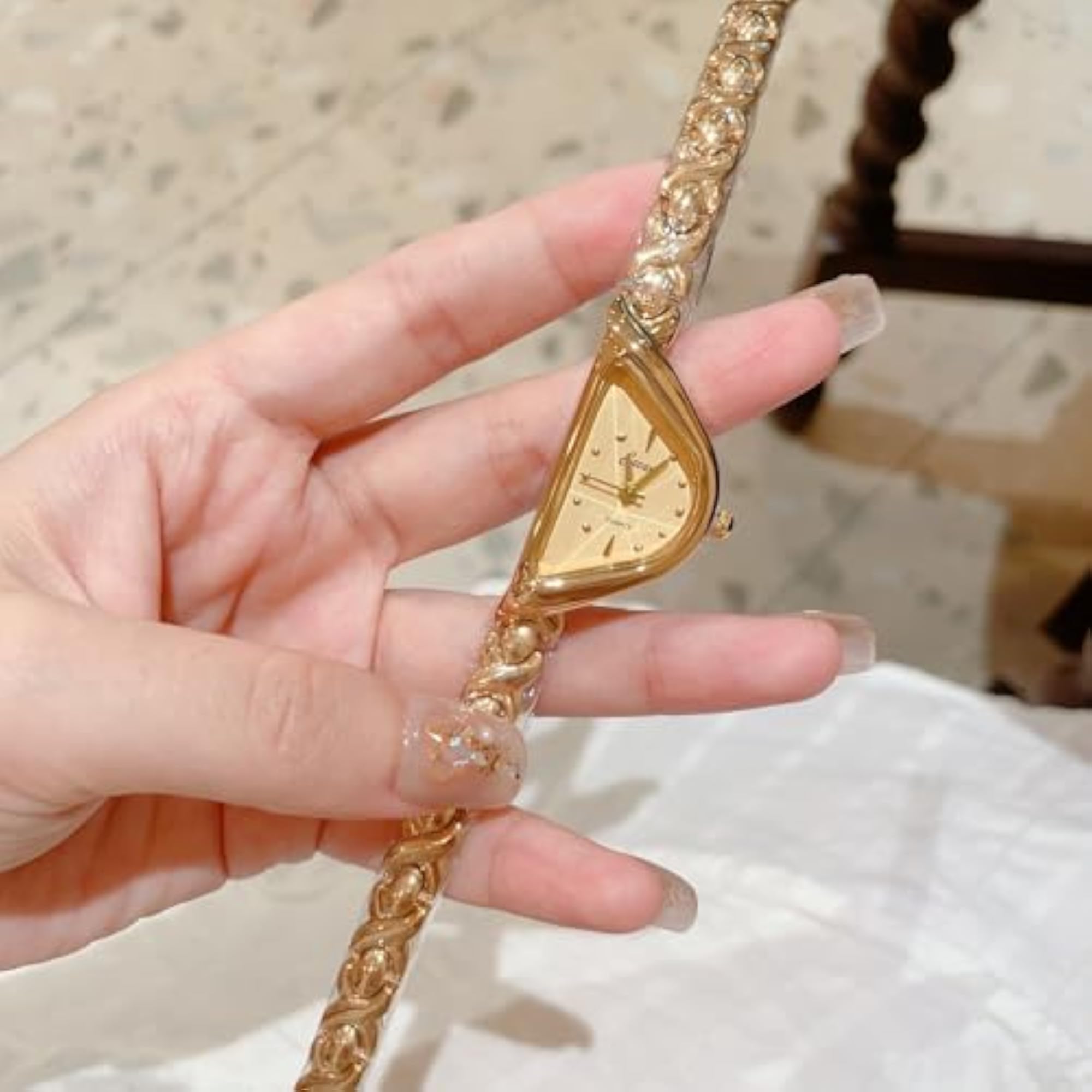 Women's Irregular Shape Bracelet Watch, Elegant Design