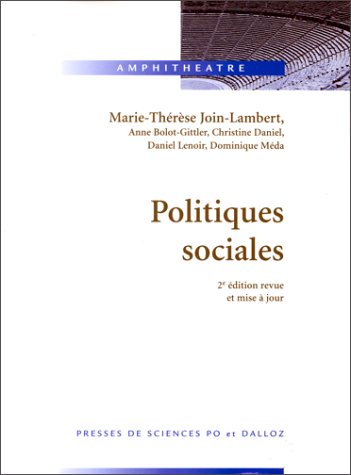 Télécharger POLITIQUES SOCIALES. 2ème édition revue et mise à jour Francais PDF