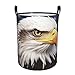 Bald eagle print Circular Hamper Waterproof Storage Bin Organizer Basket Laundry Hamper With Handles For Clothes Toys Medium