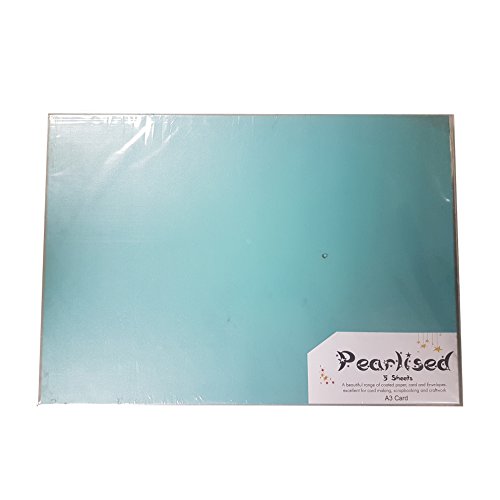 Carta perlata A3 - blu marino (confezione da 5)