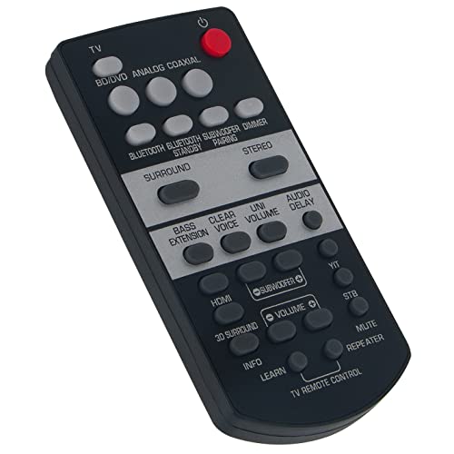 Replace Remote Control operates for Yamaha Speaker System YAS-203 YAS-Q203 NS-WSW41 YAS-106 YAS-103 YAS-105 YAS-1080 YAS-107 YAS-108 YAS-207 Sound Bar ATS-1080 ATS-1030 ATS-1060 FSR73 FSR78 ZP80760