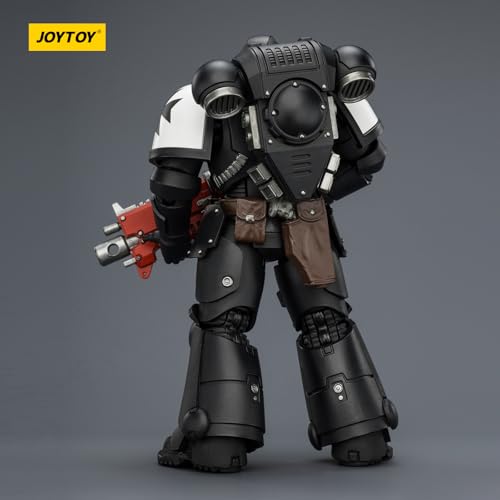 JOYTOY Warhammer 40k Black Templars Intercessor with Bolt Rifle, Bolt Pistol and Chainsword 1/18 Action Figure Collect and Display Model by JOYTOY - Used condition - Image 4