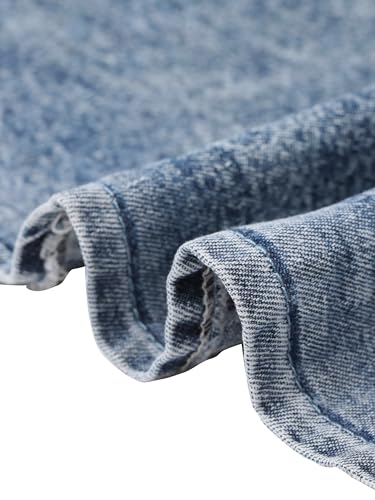 Image of Agnes Orinda Denim Dress for Women Plus Size Button Down Babydoll Sundress Jean Dress with Pockets 2026 Vacation