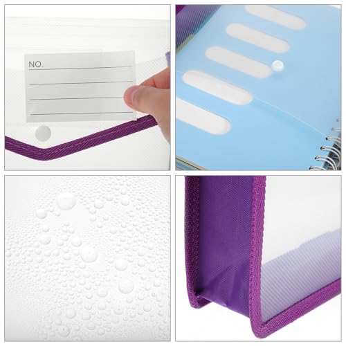 Pochette porte-documents A4 extensible transparent Cabilock 5x