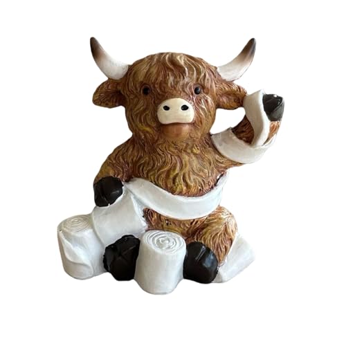 Figurines de vache pour décoration d'intérieur et bibliothèque chic - 8