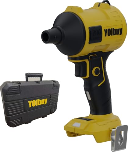 YOIbuy PRO �[�d�� �G�A�_�X�^�[ 18V �݊� ���̓u���V���X���[�^���� MAX����198m/s 4�i���ʒ��� �{�i�I�h �h����t�B���^�[�t�� ���[�P�[�X�t�� �z���m�Y���t�� �i�[�d��E�o�b�e���[�ʔ���j YAS-P11 (���F)
