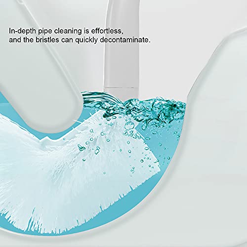 Baffect® Tragbare WC-Bürste Kunststoff Lang Griff stark Dekontamination Reinigung Pinsel Badezimmer Zubehör (1)