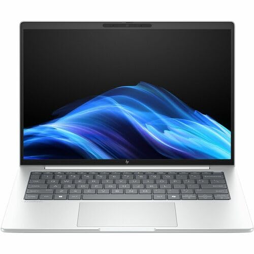 Image of HP EliteBook 8 G1a 14 inch Touchscreen Copilot+ PC Notebook - WUXGA - 60 Hz - AMD Ryzen 5 PRO 230-16 GB - 512 GB SSD - English Keyboard - Glacier Silver - AMD Chip - 1920 x 1200 - Windows 11 Pro - Radeo