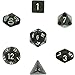 Chessex Polyhedral 7-Die Translucent Dice Set - Smoke White