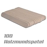 100 Holzmundspatel verpackt im Druckverschlußbeutel (zu 2x je 50Stk.)