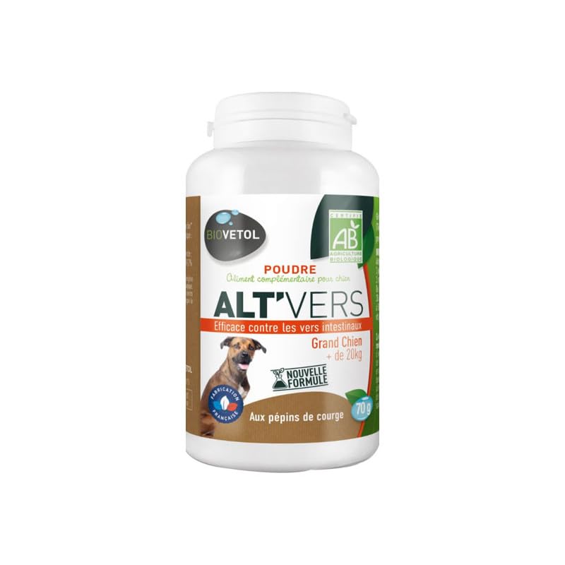 Alt'vers Poudre pour Grand Chien + de 20kg 70gr