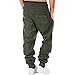 SMIDOW Cotton Joggers for Men Casual Loose Fit Big and Tall Drawstring Sweatpants Workout Athletic Running Pants Mens Jogger Sweatpants Army Green 3X