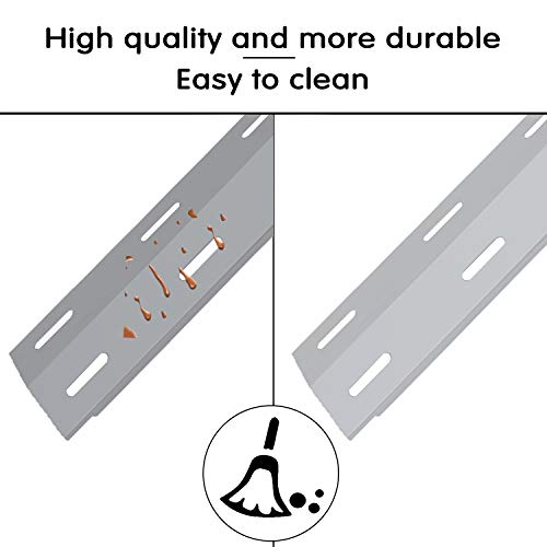 Hisencn Replacement Parts For Ducane 30400040, Stainless Steel Burner Tube, Heat Plate Replacement For Ducane 3 Burner 3100, 3200, 3400, Duchd1, 30500048, 30500602, Duchp1 Gas Grill #TOP6