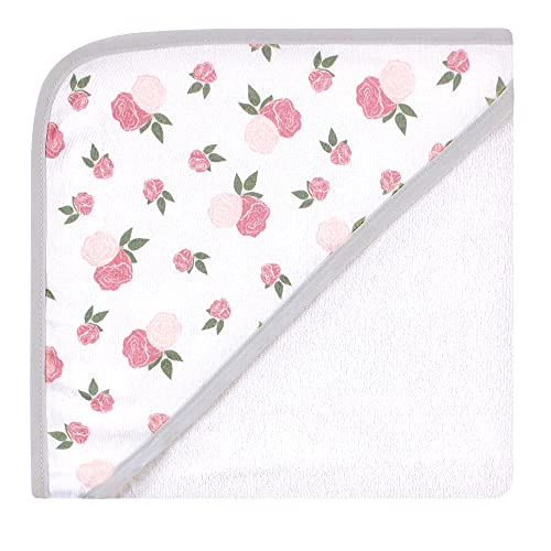 Image of Hudson Baby Unisex Baby Cotton Rich Hooded Towels, Fawn, One Size