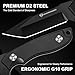 DRACHENADER Horizontal Carry Fixed Blade Knife 59-61 HRC D2 Steel Full Tang Tanto EDC Knife, G10 Handle, Kydex Sheath for Horizontal Scout Carry, Tactical Outdoor Survival Knife