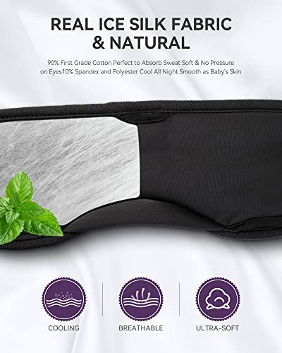 Musicozy Sleep Headphones Bluetooth 5.2 Headband Headphones Super Soft & Breathable, Wireless Sleeping Eye Mask Earbuds Earphones For Side Sleepers Mom Women Cool Tech Gadgets Mothers Day Gifts #TOP2