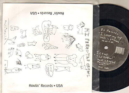 BO HANNSEN / ICTUS - I LOVE MY DOG / CRAWL - 7 inch vinyl / 45