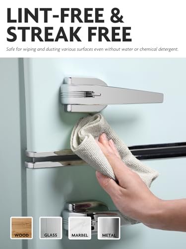 Fantasticlean Microfiber Cleaning Cloth Roll -75 Pack, Tear Away Microfiber Towels, 12" x 12", Reusable, Washable, Scratch Free, Ultra Absorbent Dishcloth for All-Around Cleaning Supplies (Cool Grey)