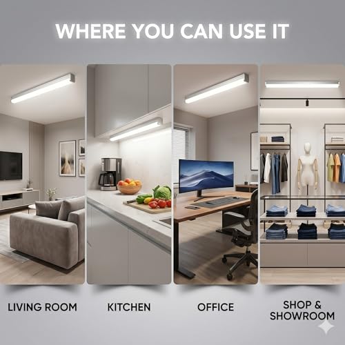 Image of LED Tube Light 4 Feet 40 Watt | LED Batten 4Ft Cool White 6500K | 4000 Lumens High Brightness | Energy-Efficient LED Tube Light for Home, Living Room, Bedroom, Office | (Warm White, 4FT, 40, Watts)